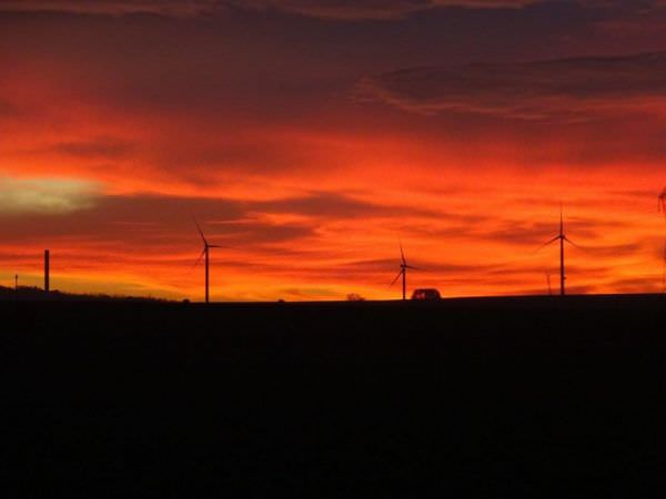 Frankreich Windpark Achery Mayot 11 Anlagen