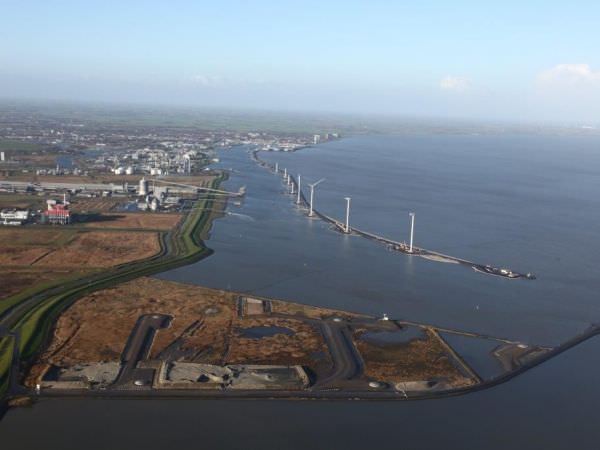 Niederlande Windpark Delfzijl 19 Anlagen